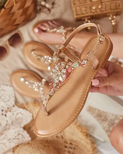 Royalfashion Damskie sandałki typu japonki Ariona