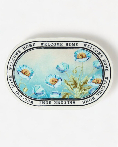 Royalfashion Kolorowy dywanik wycieraczka z kwiatkami 40x60