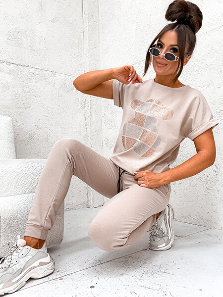 Royalfashion Damski komplet z cyrkoniami