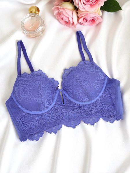 Royalfashion Damski usztywniany biustonosz z koronką gorsetowy Grace Corset