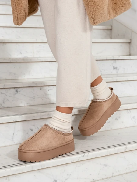 Royalfashion Krótkie buty a'la śniegowce damskie Zommy