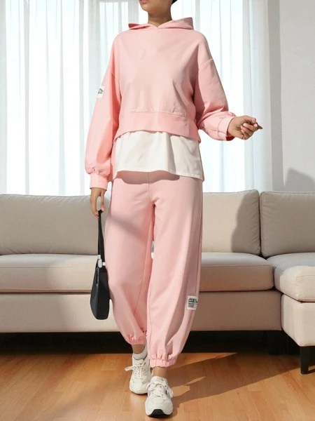 Royalfashion Жіночий бавовняний комплект з вставкою у вигляді сорочки