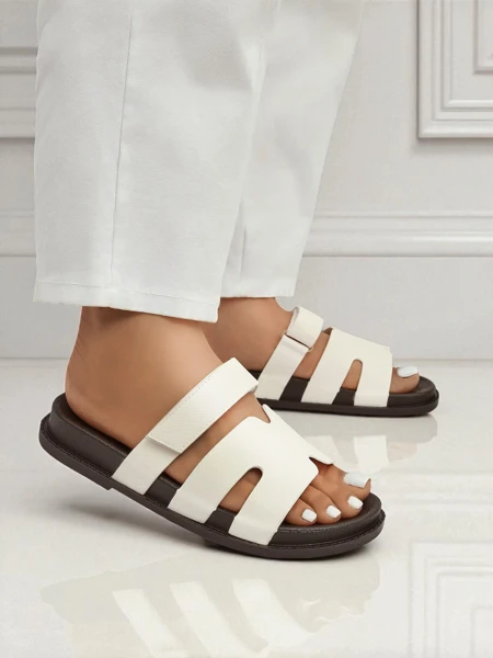 Royalfashion Klapki damskie z eko skóry ReppiFlex