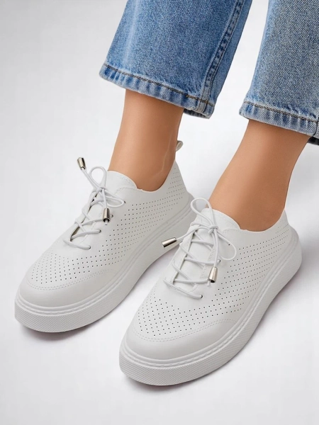 Royalfashion Ażurowe damskie sportowe półbuty sznurowane Vaned