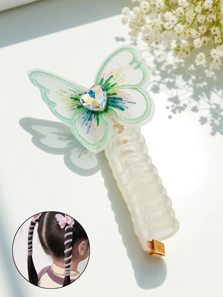 Royalfashion Gumka do włosów sprężynka z motylkiem Spring Butterfly