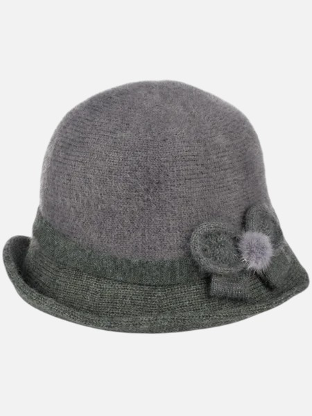 Kapelusz damski melonik z ozdobą Miss Grace
