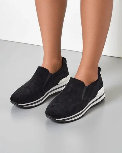 Royalfashion Półbuty damskie eko zamszowe Rabbite