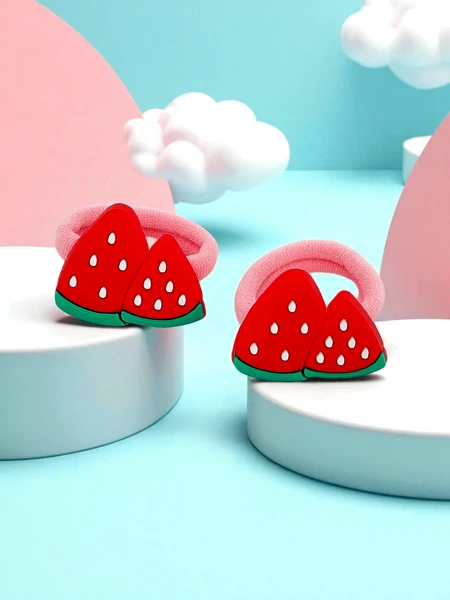 Royalfashion Gumki do włosów z motywem owoców Fruity Bloom