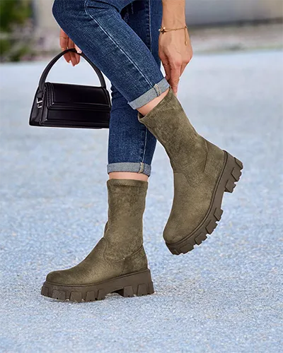 Royalfashion Botki damskie na platformie Firo