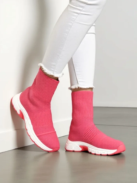 Royalfashion Sportowe wysokie sneakersy damskie Leriot