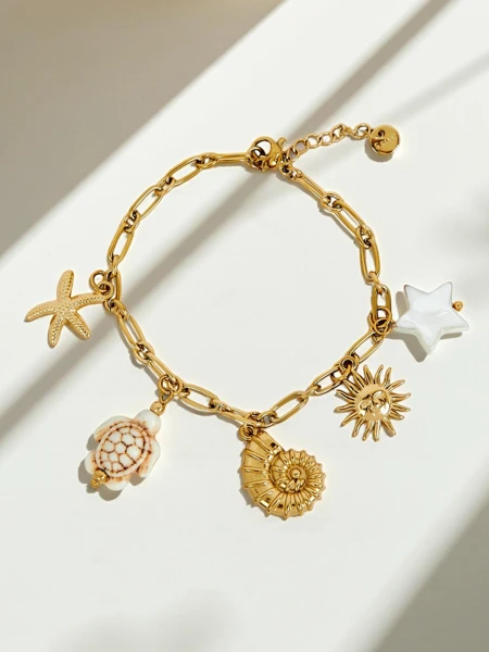 Bransoletka Poseidon Mare Stella z Motywami Morskimi