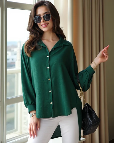 Royalfashion Długa damska koszula oversize