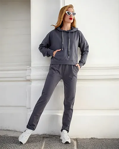 Royalfashion Bawełniany damski komplet dresowy