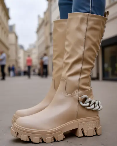 Royalfashion Damskie wysokie kozaki Defesisa