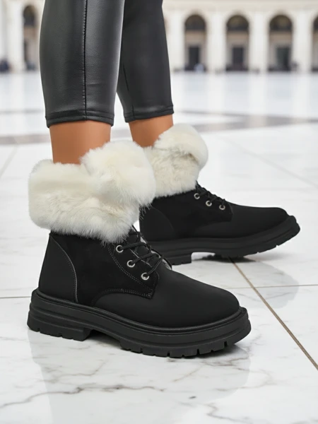 Royalfashion Damskie trapery z futerkiem Nasaha