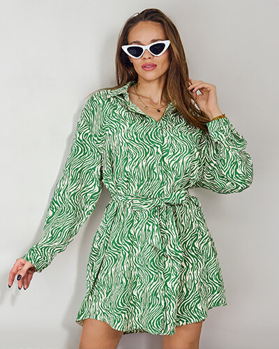 Royalfashion damska sukienka mini we wzór a'la zebra