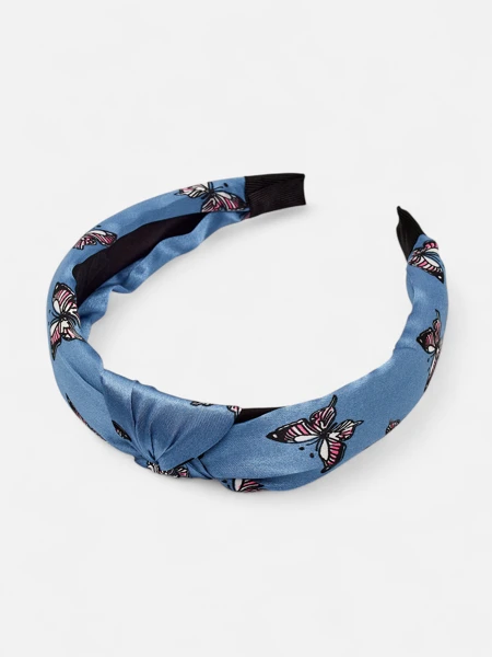 Royalfashion Opaska do włosów w kratkę z motylami Butterfly Weave