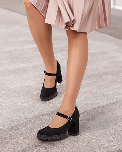 Royalfashion Damskie eko zamszowe czółenka Elomma