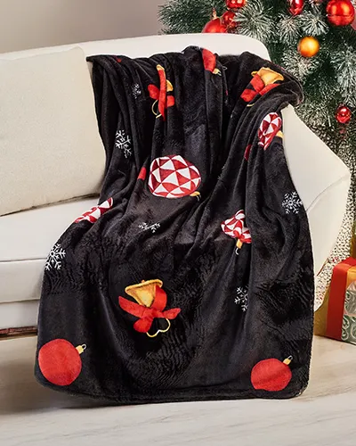 Royalfashion Świąteczny koc narzutka 200x220