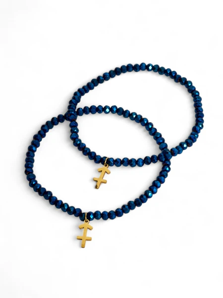 Royalfashion Два жіночі браслети з підвіскою у вигляді якоря