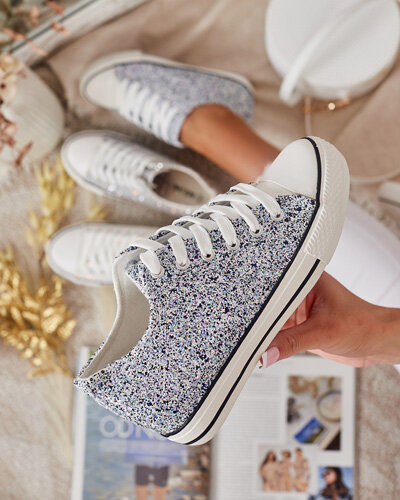 Royalfashion Damskie trampki na krytym koturnie Finia