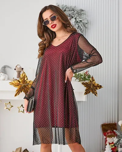 Royalfashion Klasyczna damska sukienka do kolana