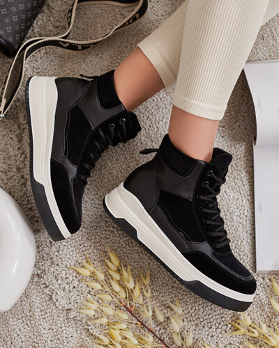 Royalfashion Sportowe wysokie sneakersy damskie Goloppy