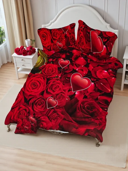 Royalfashion Wzorzysta pościel 180x200 komplet 3 CZĘŚCI