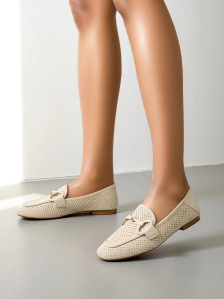 Royalfashion Ażurowe mokasyny damskie Laamba