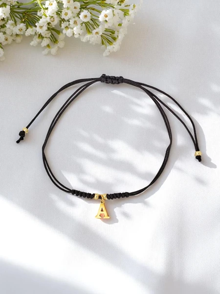 Bransoletka damska z literką "A"