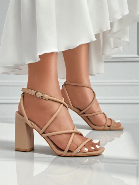 Royalfashion Sandały damskie na słupku Elysia