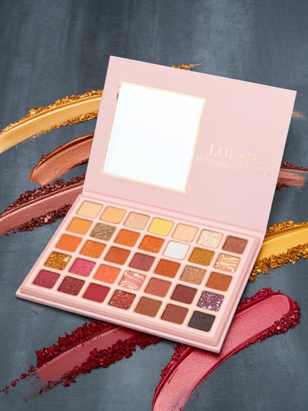 Girl Magic Paletka 35 cieni do powiek z brokatem i matem Golden Chocolate Fudge