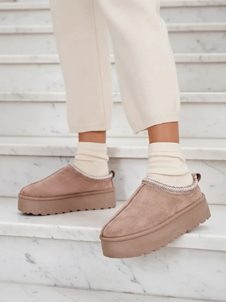 Royalfashion Krótkie buty a'la śniegowce damskie Zommy