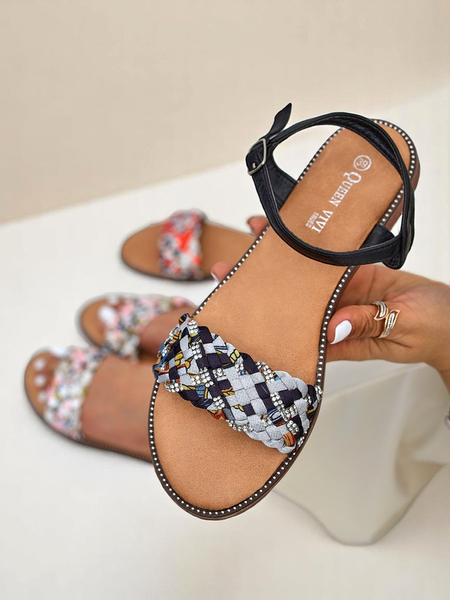 Royalfashion Жіночі сандалі на плоскій підошві ColorStrap