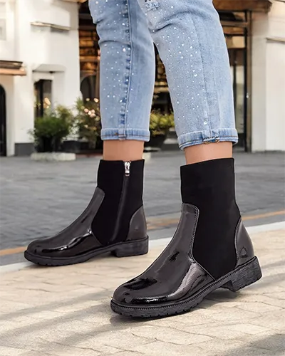 Royalfashion Klasyczne damskie botki Romig