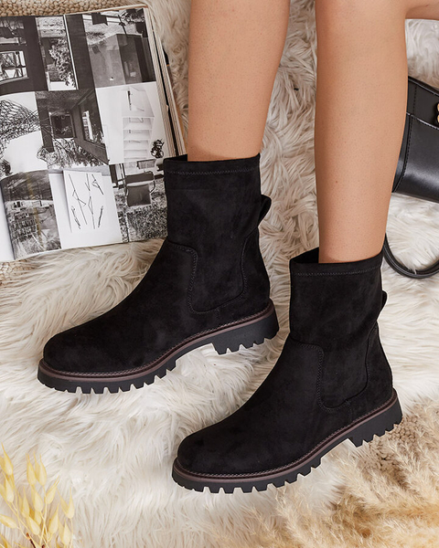 Royalfashion Eko-zamszowe damskie botki Gebimma