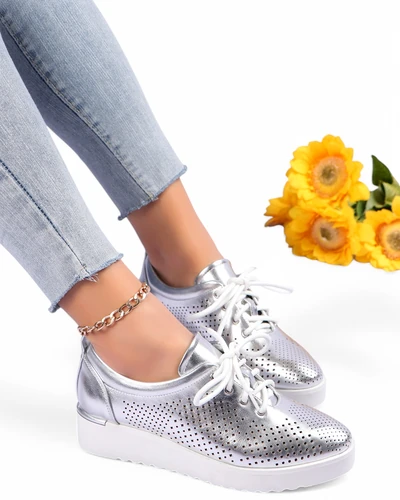 Royalfashion Damskie ażurowe półbuty Gofielle