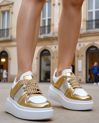 Royalfashion Sportowe sneakersy damskie na platformie Gevigos