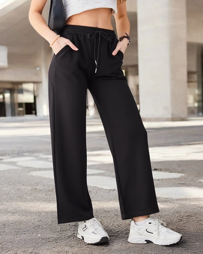 Royalfashion Poszerzane spodnie damskie