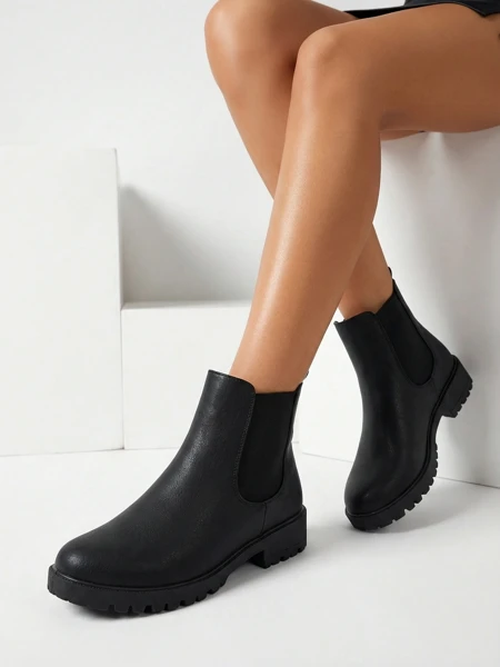 Damskie botki a'la sztyblety z eko skórzane Belmo