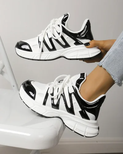 Royalfashion Sportowe sneakersy damskie na grubszej podeszwie Onve