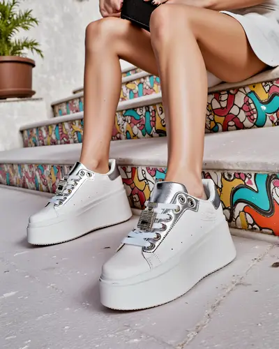 Royalfashion Sportowe sneakersy damskie na platformie Oviger