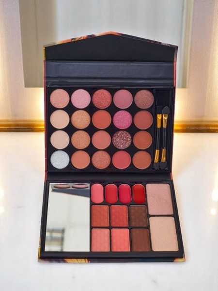 ANYLADY Компактна палітра для макіяжу – тіні для повік, контуринг, губи – 32 відтінки