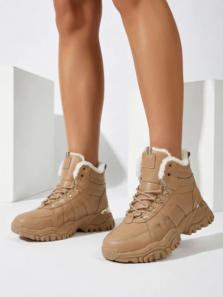 Royalfashion Sneakersy damskie z futerkiem Megigna