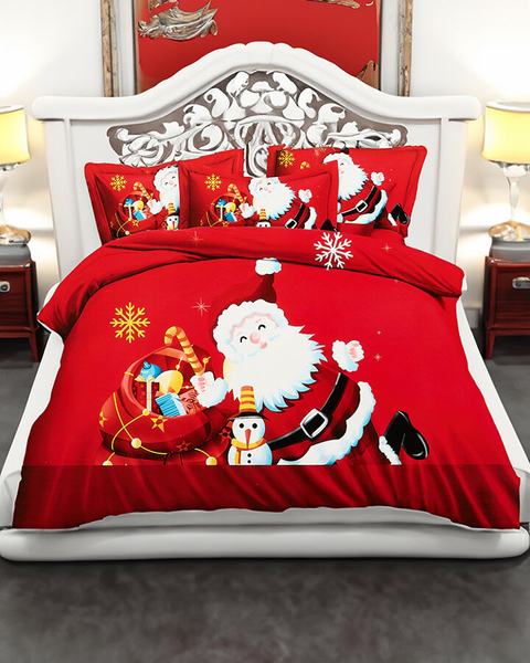 Royalfashion Pościel świąteczna 200x220 komplet 4-CZĘŚCI