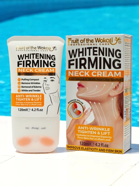 Krem Liftingująco- rozświetlający szyję z masażerem