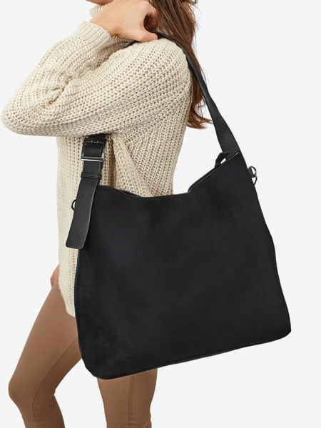 Жіноча сумка-шопер еко-замшева Donenn