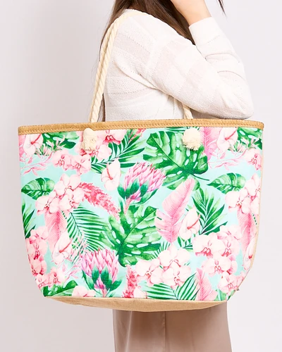 Royalfashion Duża torba materiałowa z printem