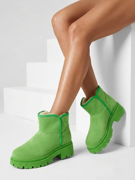 Royalfashion Krótkie buty a'la śniegowce damskie Hozises