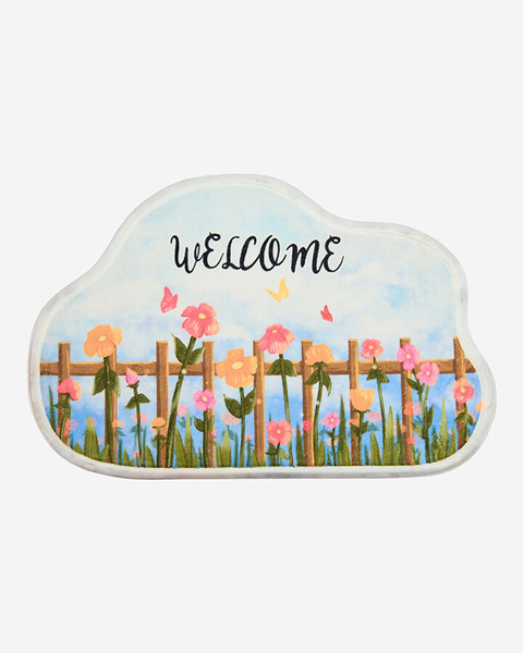 Royalfashion Kolorowy dywanik wycieraczka z kwiatkami 50x80